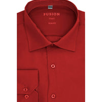 THE SUIT COMPANY S C RED 4/5 / 16.5 FUSION DRESS SHIRTS