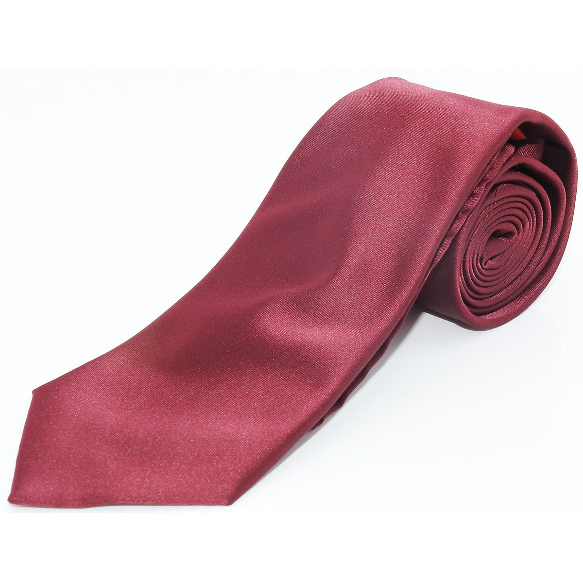 TIES SOLID TIES BURGUNDY SOLID TIE/HANKIE SET