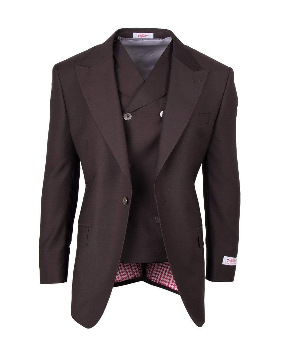 TIGLIO SANGIOVESE SAN GIOVESSE SUIT & VEST /BROWN