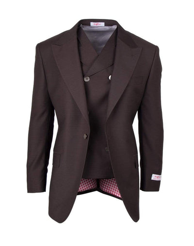 tiglio sangiovese san giovesse suit & vest /brown