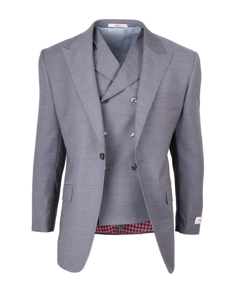 TIGLIO SANGIOVESE SAN GIOVESSE SUIT & VEST /LIGHT GREY