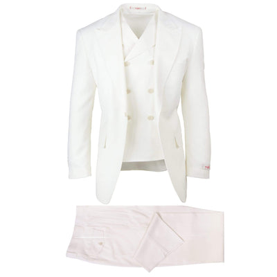 tiglio sangiovese san giovesse suit & vest / offwhite