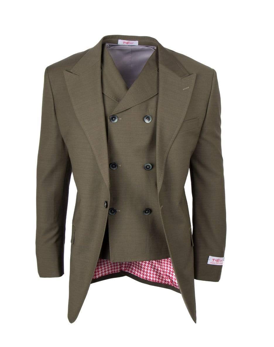 TIGLIO SANGIOVESE SAN GIOVESSE SUIT & VEST / OLIVE