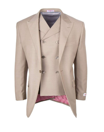 tiglio sangiovese san giovesse suit & vest / tan