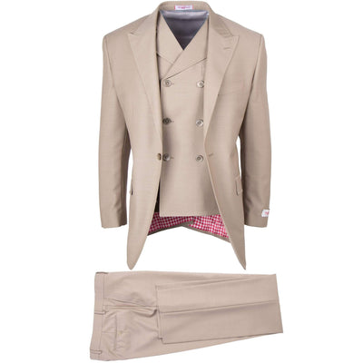 tiglio sangiovese san giovesse suit & vest / tan