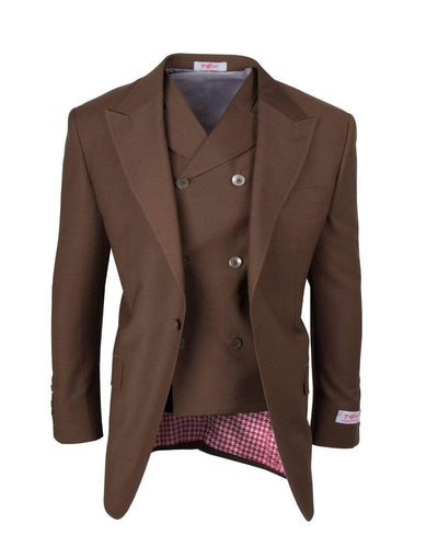 tiglio sangiovese san giovesse suit & vest /tobacco